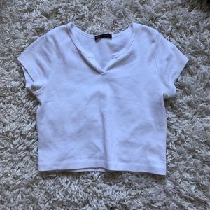 White Crop Top